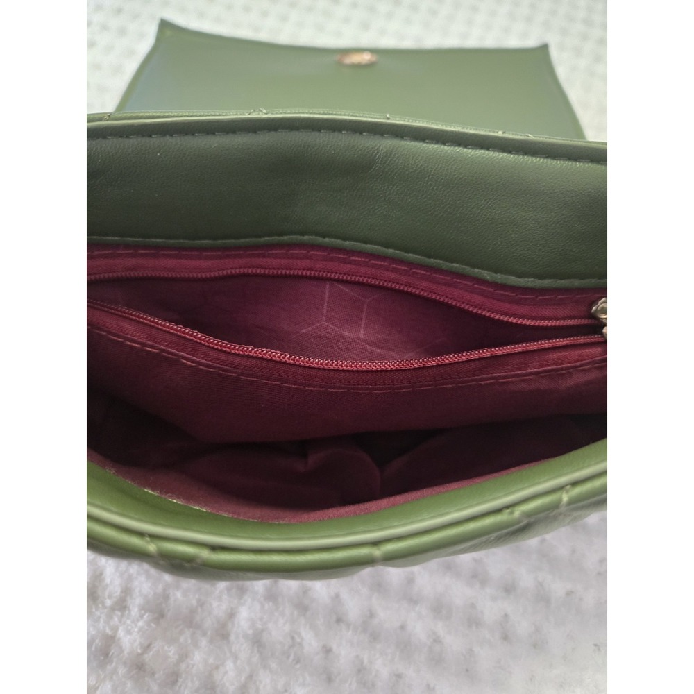 Faux green quilted purse chain strap small - Picture 5 of 11